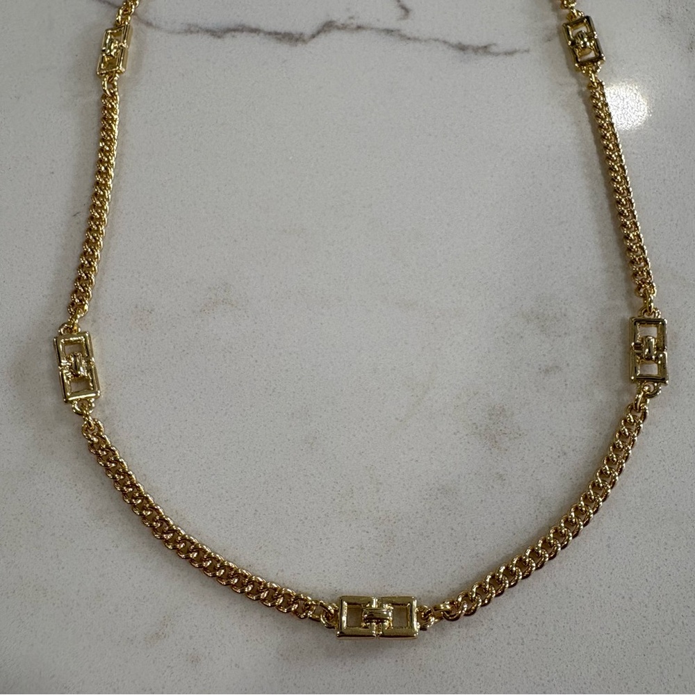 Ann Taylor Gold Chain Necklace with Link Accents - Picture 3 of 7